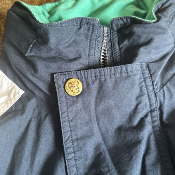 Vintage 90's Mickey & Co Bomber Jacket with Hood Unisex Med Embroidered Full Zip - Picture 4 of 11